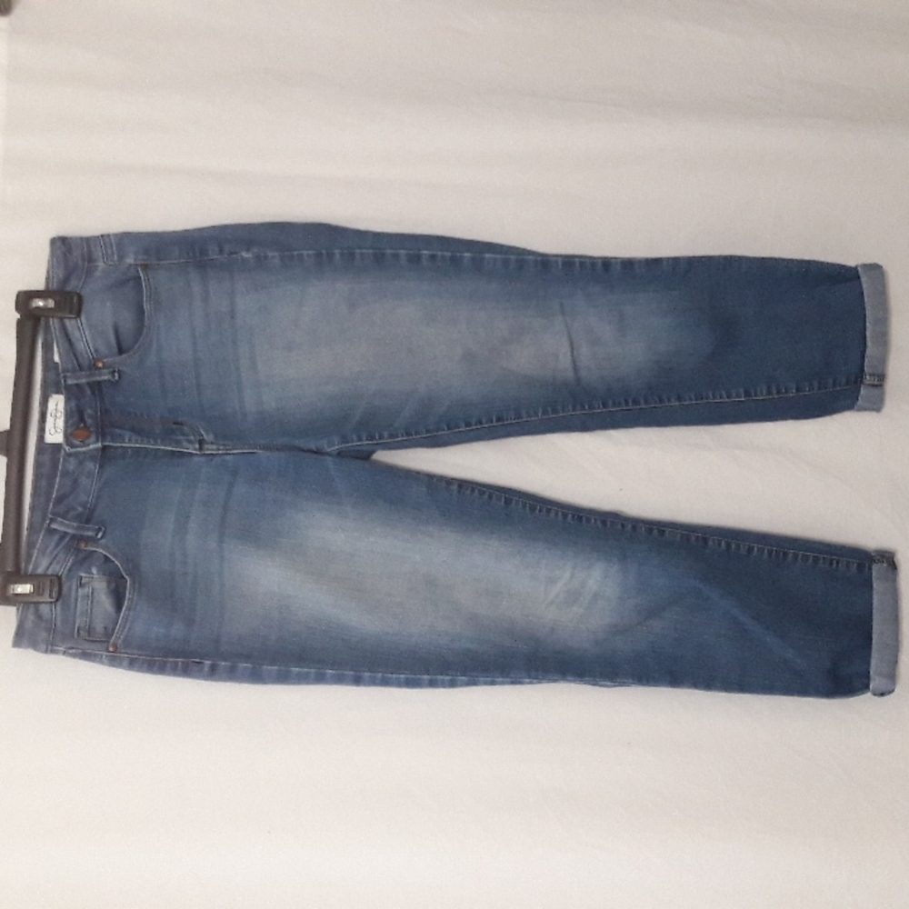 Jessica Simpson Women Denim Jeans Size 10/30 Rolled Crop Skinny